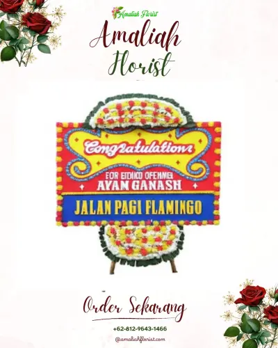 Bunga Papan Congratulation di Tanjakan Mekar